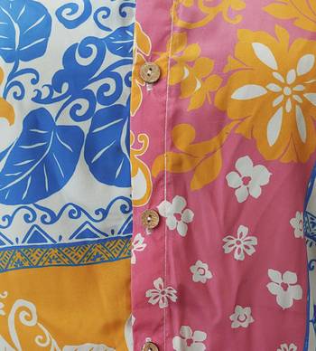 Men's polyester floral printed regular shirt (multi) 3