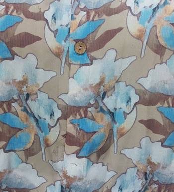Men's polyester floral printed regular shirt (multi) 5
