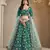 Green Art Silk Designer Lehenga With Blouse