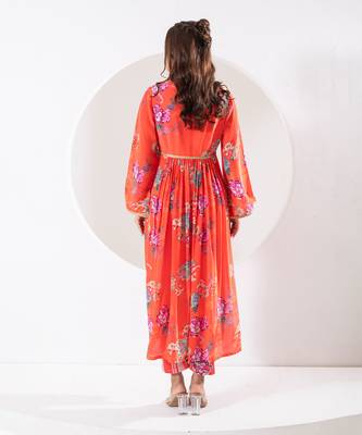 Madhubala orange suit set 3