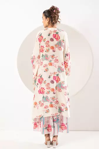 Saavni ivory kaftan set