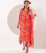 Saavni orange kaftan set