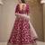Magenta Embroidered Art Silk Designer Lehenga Choli