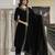 Women's velvet embroidery salwar suit set kurta pant with dupatta