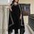 Women's velvet embroidery salwar suit set kurta pant with dupatta