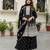 Trendmalls Women's art silk embroidery a line kurta sharara with dupatta set