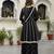 Trendmalls Women's art silk embroidery a line kurta sharara with dupatta set