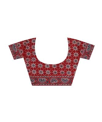 Multicolor handprinted ajrakh on cotton 5