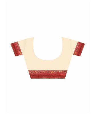 Multicolor handloom kota doria with hand block prints 4
