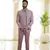 Lavender open pattern jodhpuri suit