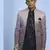 Purple ombre open pattern jodhpuri suit