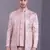 Pink jacquard open pattern jodhpuri suit