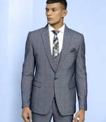 Grey with black checks suit