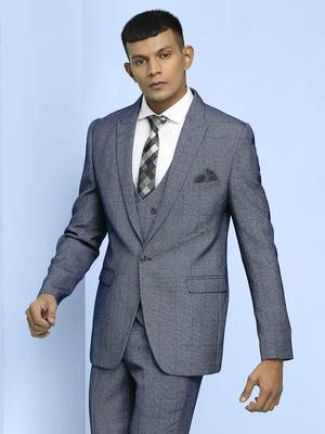 Grey with black checks suit 2
