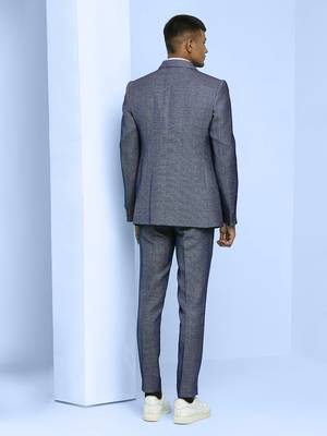 Grey with black checks suit 3