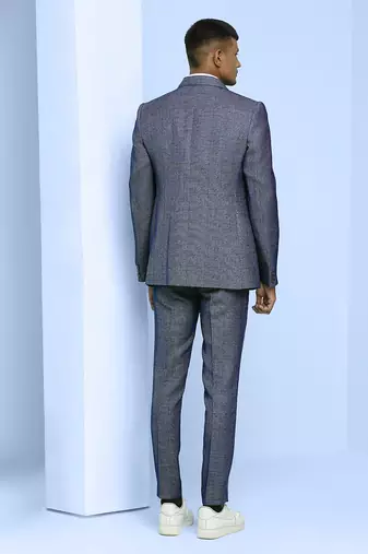 Grey with black checks suit