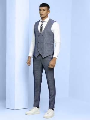 Grey with black checks suit 5