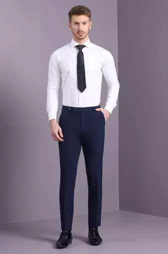 Blue jacquard suit with blue dori work