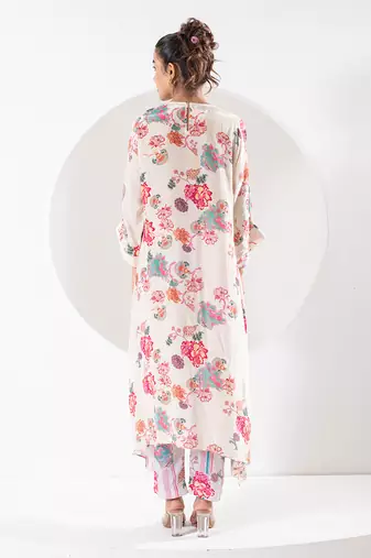 Rukmini ivory kaftan set