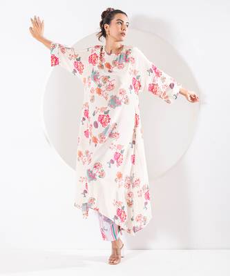 Rukmini ivory kaftan set 4