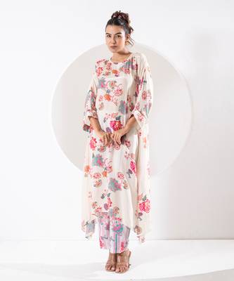 Rukmini ivory kaftan set 5