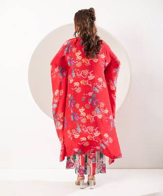 Saavni red kaftan set 2