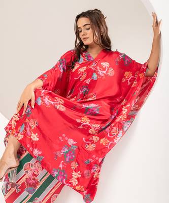 Saavni red kaftan set 3