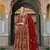  RED NET ANARKALI SALWAR SUIT GOWN