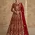  RED NET ANARKALI SALWAR SUIT GOWN