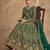  GREEN NET ANARKALI SALWAR SUIT GOWN