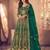  GREEN NET ANARKALI SALWAR SUIT GOWN