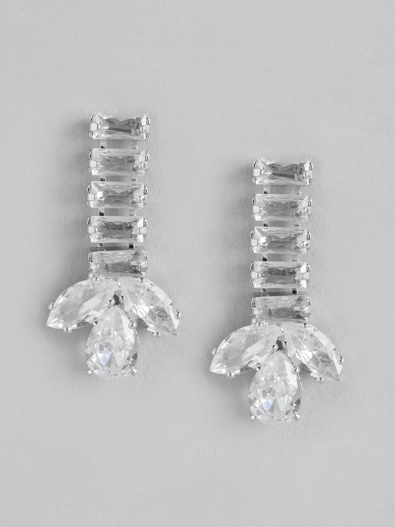 Multi Color American Diamond Crystal Stone Work Choker Jewelry Set For Women