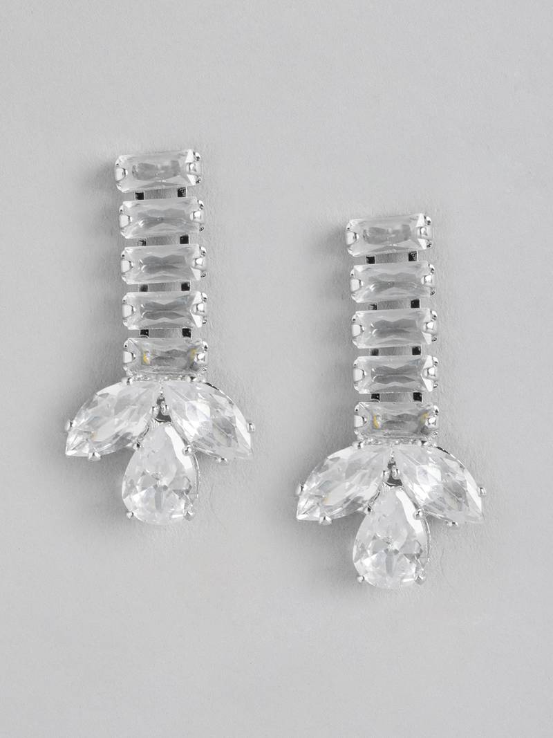 Red Color American Diamond Crystal Stone Work Choker Jewelry Set For Women