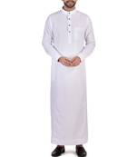 Unicus White Thobe For Men Arabic Style