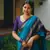 Blue Color Silk blend sarees with blouse