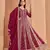 Dark pink georgette embroidered semi stitched salwar suit