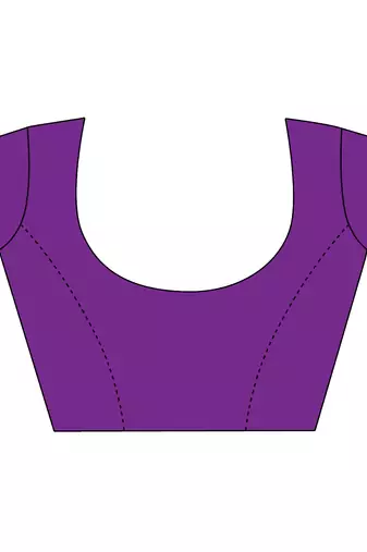 Violet pure georgette floral printed saree