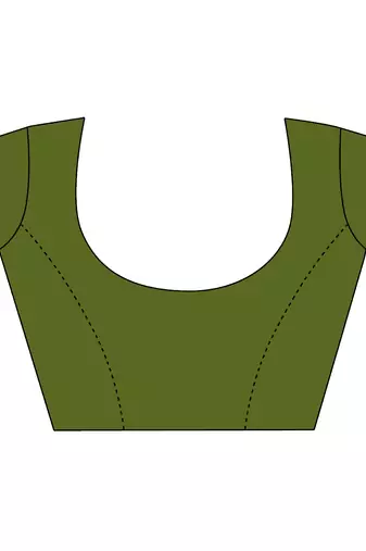 Green pure georgette floral printed saree