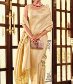 Kanjivaram silk blend gold weaving zari classic saree for festival