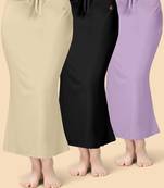 Solid nylon soft  petticoat skirts for women saree silhouette shape wear dress for saree shapewear