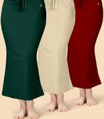 Solid nylon soft  petticoat skirts for women saree silhouette shape wear dress for saree shapewear