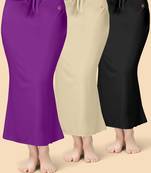 Solid nylon soft  petticoat skirts for women saree silhouette shape wear dress for saree shapewear