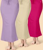 Solid nylon soft  petticoat skirts for women saree silhouette shape wear dress for saree shapewear