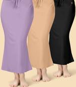 Solid nylon soft  petticoat skirts for women saree silhouette shape wear dress for saree shapewear