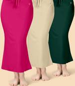 Solid nylon soft  petticoat skirts for women saree silhouette shape wear dress for saree shapewear