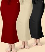 Solid nylon soft  petticoat skirts for women saree silhouette shape wear dress for saree shapewear
