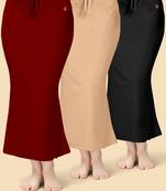 Solid nylon soft  petticoat skirts for women saree silhouette shape wear dress for saree shapewear