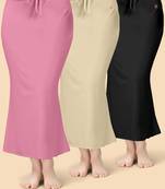 Solid nylon soft  petticoat skirts for women saree silhouette shape wear dress for saree shapewear