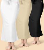 Solid nylon soft  petticoat skirts for women saree silhouette shape wear dress for saree shapewear