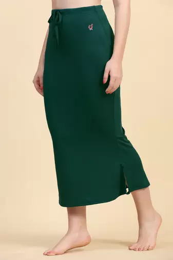 Trendmalls Solid nylon soft  petticoat skirts for women saree silhouette shape wear dress for saree shapewear